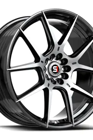 Spec-1 SP-71 5x114.3/5x120 17x8 +42 Gloss Black & Machined Buy Direct