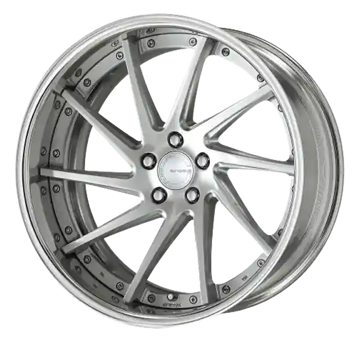 Work Gnosis Cvs 5x120.65 19x11+22 H Disk Brush Silver Clear Cheap