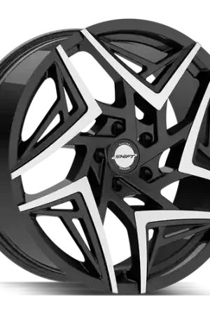 Shift Valve 5x112 20x8.5 +35 Gloss Black Machined Tips In Demand