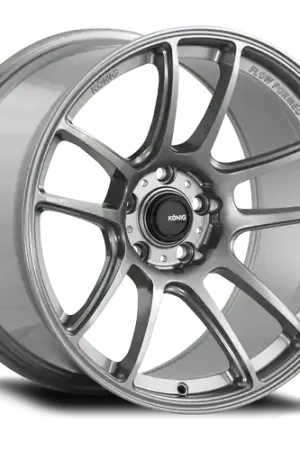 Konig Heliogram 5X114.3 18x10.5+18 Titanium Metallic Knurled Bead Flow Formed Exclusive Offer