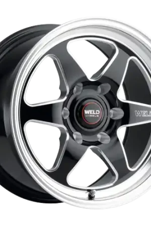 Exclusive Offer WELD Performance Ventura 6 Drag 6x135 17x7 +20 Gloss Black/Milled Diamond Cut Lip