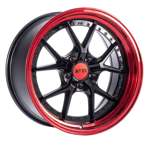 Next Day Delivery F1R F105 5X114.3 19x8.5 +35 Black/Red Lip