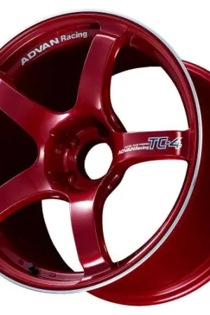 Markdown Advan Racing TC4 4x100 16x5.5 +45 RACING CANDY RED & RING