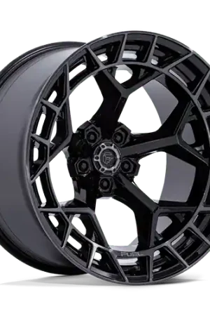 Shop Now Fuel 1PC FC873 CHARGER 5X127 20x10 -18 GLOSS BLACK BRUSHED FACE DARK TINT