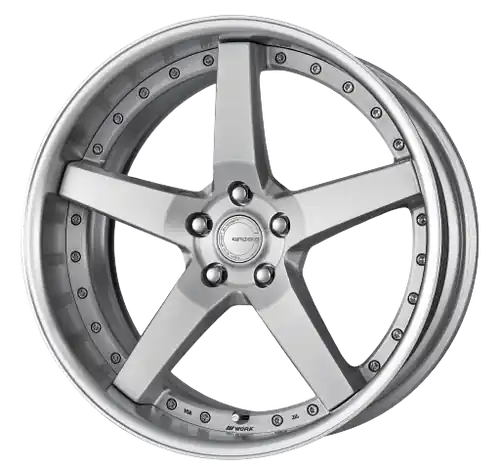 Work Gnosis Gr203 5x114.3 20x8.5+38 A Disk Brush Silver Clear Latest