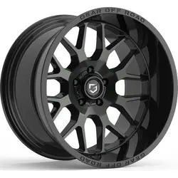 While Supplies Last Gear Off Road 763B Raid 6X135 20x9 +18 Gloss Black with Lip Logo