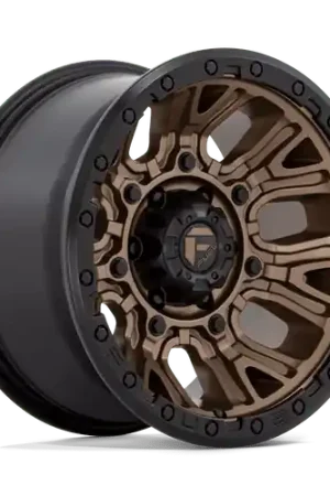Fuel 1PC D826 TRACTION 5X127 17X9 +1 MATTE BRONZE WITH BLACK RING High Quality