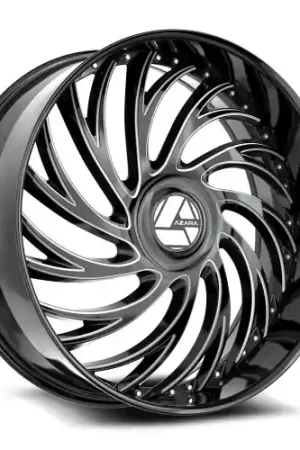 Trending Azara AZX-101 6x135/6x139.7 30x9.5 +22 Gloss Black & Milled
