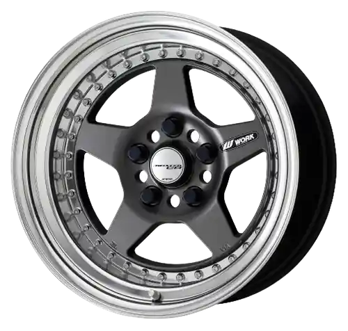 Work Meister Cr01 4x100 16x10.5+1 O Disk Matte Gunmetal Fast Shipping
