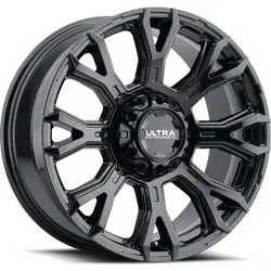 Ultra 123BK Scorpion 8x165.1 20x9 +18 Gloss Black with Clear Coat No Minimum Order