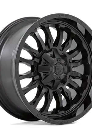 Fuel 1PC D796 ARC 8X180 22X10 -18 MATTE BLACK WITH GLOSS BLACK LIP Holiday Sale