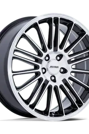 Petrol PE001 P1D 5X110 19x8 +40 GLOSS BLACK WITH MACHINED FACE Top Rated