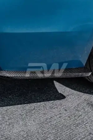 Genuine BMW F30 Carbon Fiber Rear Bumper Splitters bmwf30045