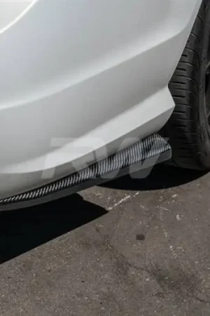 Free Returns Mercedes W204 FL CF Rear Bumper Splitters mercw20446