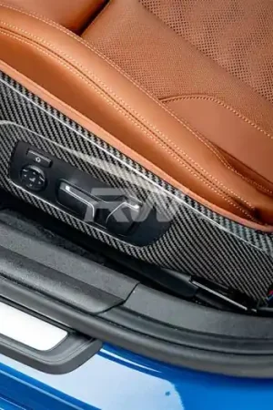 Same Day Shipping BMW G8x M3 M4 Carbon Fiber Side Seat Trims bmwg8x037