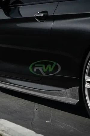 Crafted BMW F06 F12 F13 Carbon Fiber Side Skirt Extensions bmwf12015