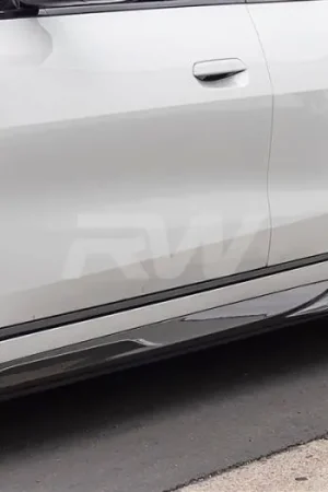 BMW i4 Dry Carbon Fiber Side Skirt Extensions bmwi4002 Warranty Included