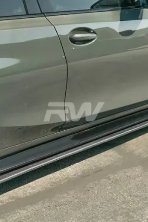 Modern BMW G80 M3 RWS Carbon Fiber Side Skirt Extensions bmwg8005