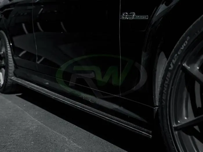 Mercedes W204 C63 Carbon Fiber Side Skirt Extensions mecw20439 Holiday Sale