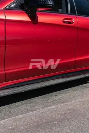 One Day Deal Mercedes W218 CLS Carbon Fiber Side Skirt Extensions mercw21814