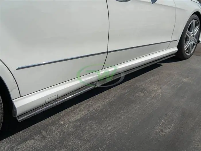 Mercedes W212 Carbon Fiber Side Skirt Extensions mercw21218 Exclusive Offer