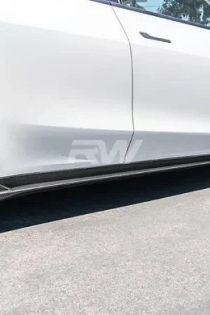 Final Sale Tesla Model Y DTM CF Side Skirt Extensions tesla033
