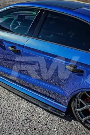 Audi A3 S3 RS3 GTX Carbon Fiber Side Skirt Extensions audi8v005 Direct From Manufacturer