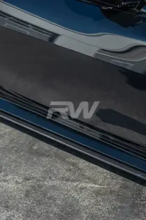 Latest BMW G82 G83 M4 RWS Carbon Fiber Side Skirt Extensions bmwg8210