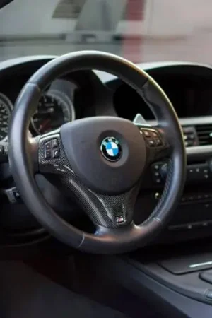 Professional Grade BMW E82 E9X CF Steering Wheel Trim M Sport bmwe90045