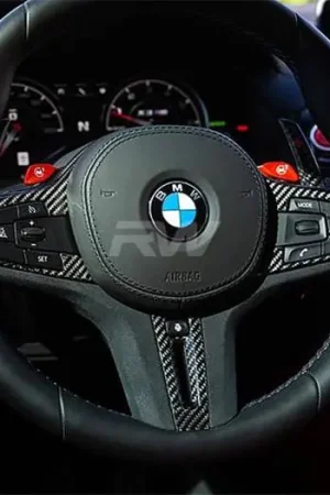 BMW G22 G26 CF Steering Wheel Trim Heated w/ TJA bmwg2209-1 Direct From Factory