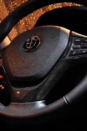 Buy Direct BMW F30 F32 Carbon Fiber Steering Wheel Trim bmwf30012