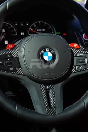 BMW G22 G29 G42 CF Alcantara Steering Wheel Trim bmwg2209 Instant Buy