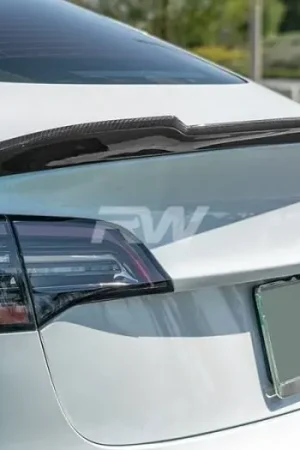 Tesla Model 3 Carbon Fiber DTM Trunk Spoiler tesla08 Order Now
