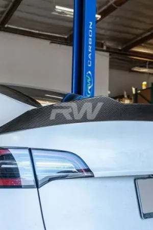 Direct From Factory Tesla Model Y DTM Carbon Fiber Trunk Spoiler tesla013