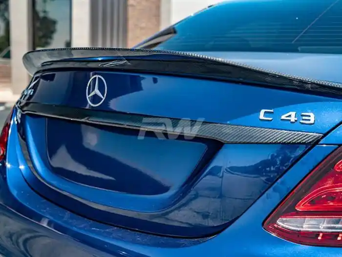 Mercedes W205 Sedan Carbon Fiber Trunk Trim Mercw20550 Genuine