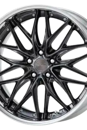 Genuine Work Schwert Quell 5x120 20x9.5+0 A Disk Brilliant Silver Black