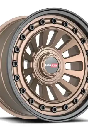 Vortek VRD-702 6x135/6x139.7 17x9 -12 Matte Bronze With Black Bolts & Lip Best Choice