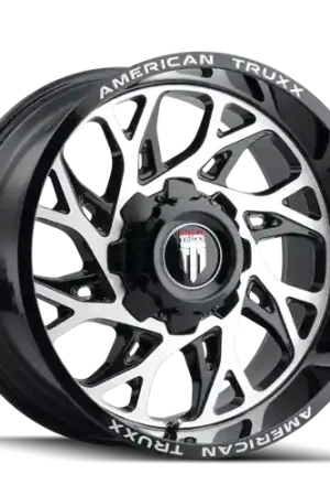 American Truxx Destiny AT1913 8x170 24x14-76 Black/Machined Luxury