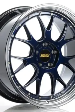 BBS LM-R 5x120 20x9.5 +23 Navy Blue / Diamond Cut Lip Warranty Included