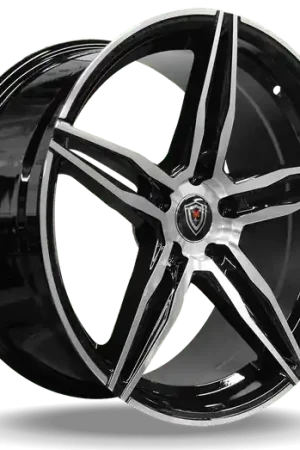 MARQUEE WHEELS M8888 5x114.3 18x8.5+35 BLACK / MACHINED Low Price