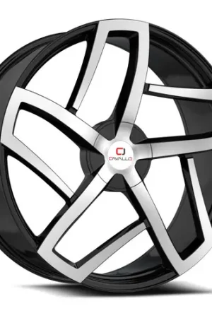 New Release Cavallo CLV-50 5x114.3/5x120 20x8.5 +35 Gloss Black & Machined