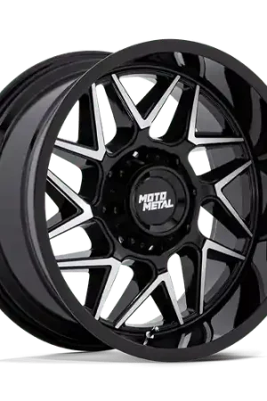 Affordable Moto Metal MO812 TURBINE 8X165.1 20x10 -18 GLOSS BLACK W/ MACHINED FACE