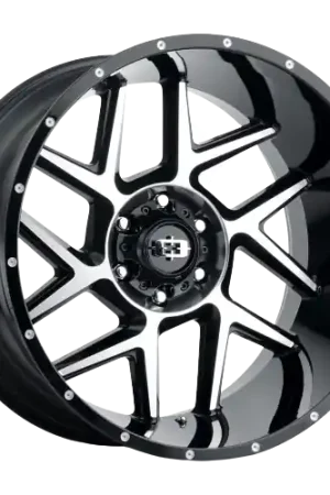 Buy Online Vision Off-Road 360 Sliver 8x170 20x9+12 Gloss Black Machined Face