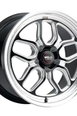 Free Delivery WELD Performance Laguna Drag 5x114.3 18x5 -23 Gloss Black/Milled Diamond Cut Lip