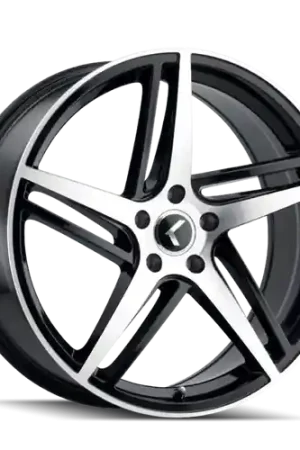 Free Shipping Kraze Milano 195 5x120 20x8.5+38 Black/Machined Face