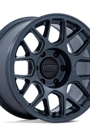 KMC KM730 HATCHET 5X127 17X8.5 -10 METALLIC BLUE In Demand