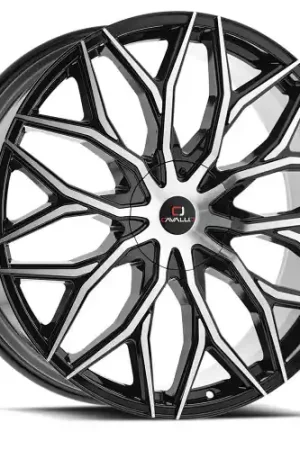 Cheap Cavallo CLV-37 6x135/6x139.7 26x9.5 +25 Gloss Black & Machined