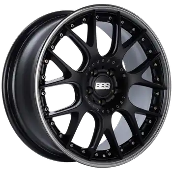 BBS CH-RII 5x108 22x9.5 +37 Satin Black Center Platinum Lip SS Rim Protector One Day Deal