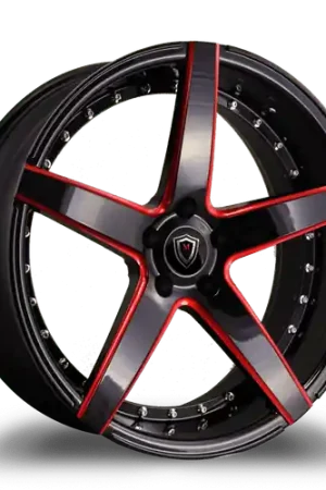 Super Sale MARQUEE WHEELS M3226 5x112 20x9+33 BLACK / RED