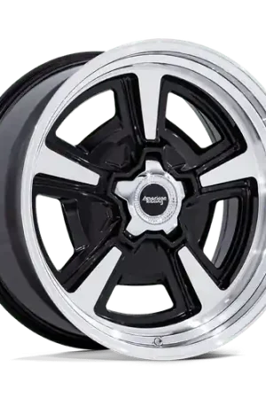 Buy Online American Racing Vintage VN517 MARAUDER 5X139.7 18x9 +0 GLOSS BLACK MACHINED W/ DIAMOND CUT LIP